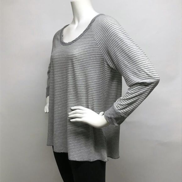 JAMES PERSE Raglan STRIPED T Shirt Top L 3 Chest42 - Picture 5 of 8